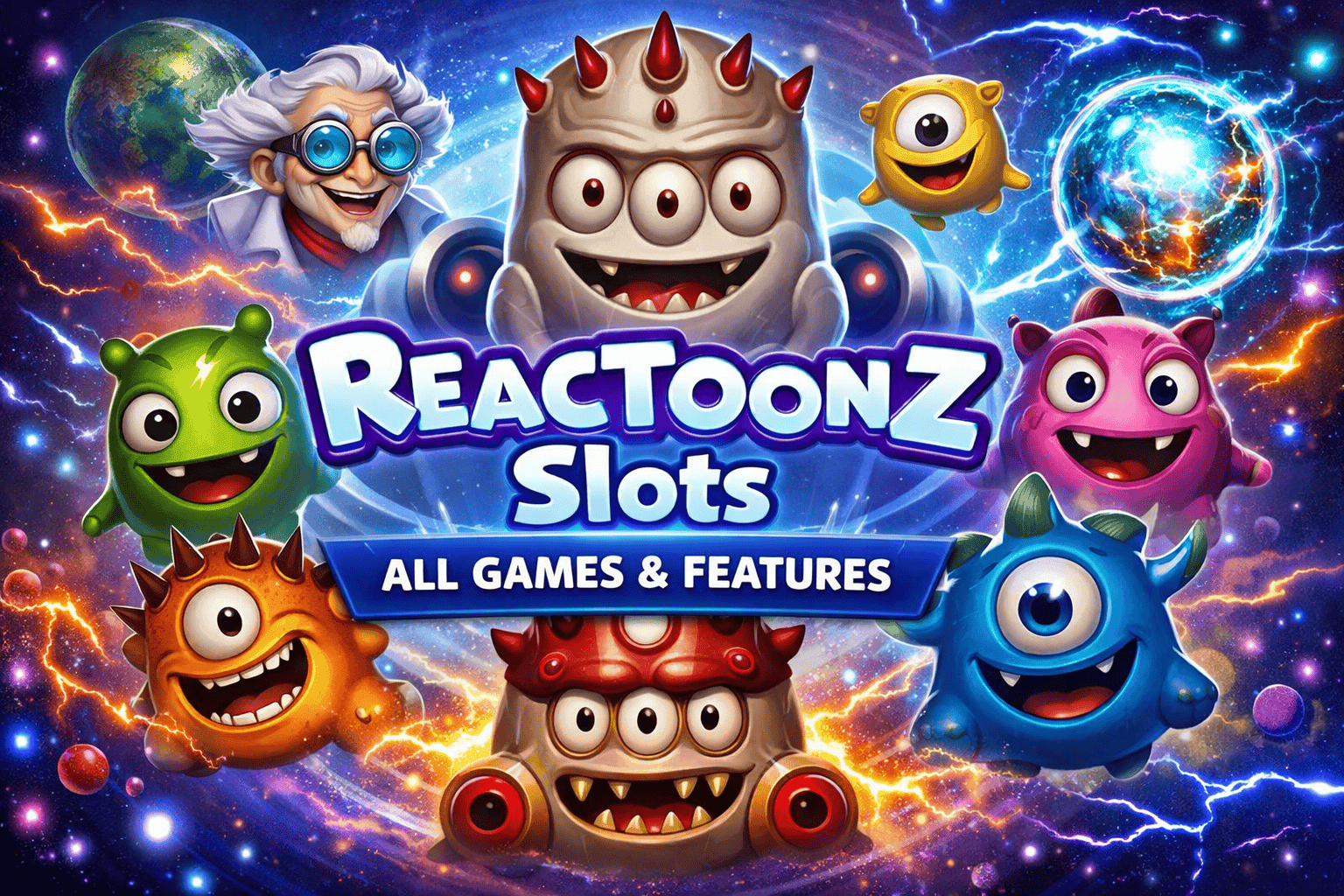 Kaikki Reactoonz-kolikkopelit